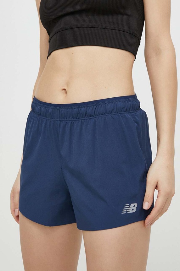 Běžecké šortky New Balance WS41286NNY high modrá WS41286NNY