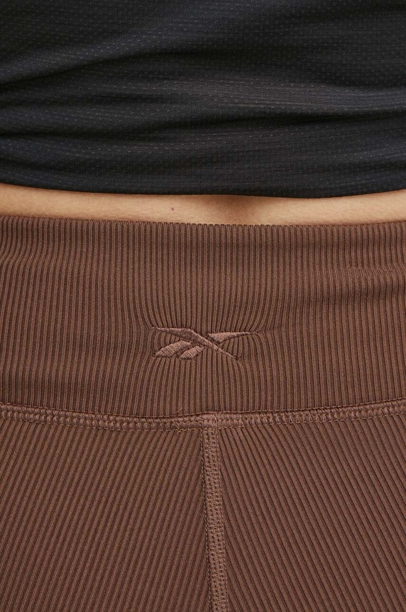 Oblečenie Šortky na jogu Reebok LUX Collection 100075382 hnedá