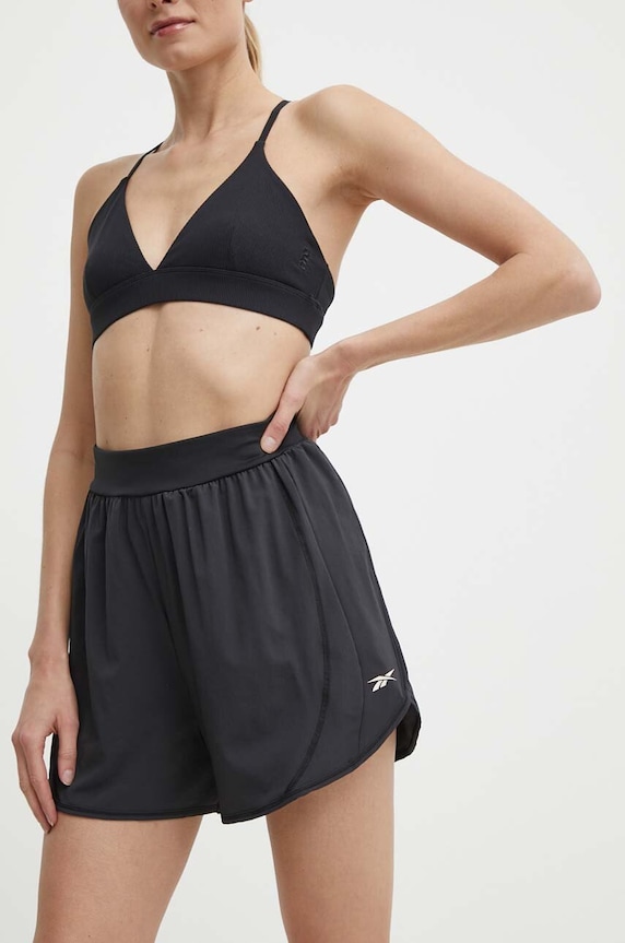 Reebok edzős rövidnadrág Lux COLLECTION elasztánnal fekete 100075360