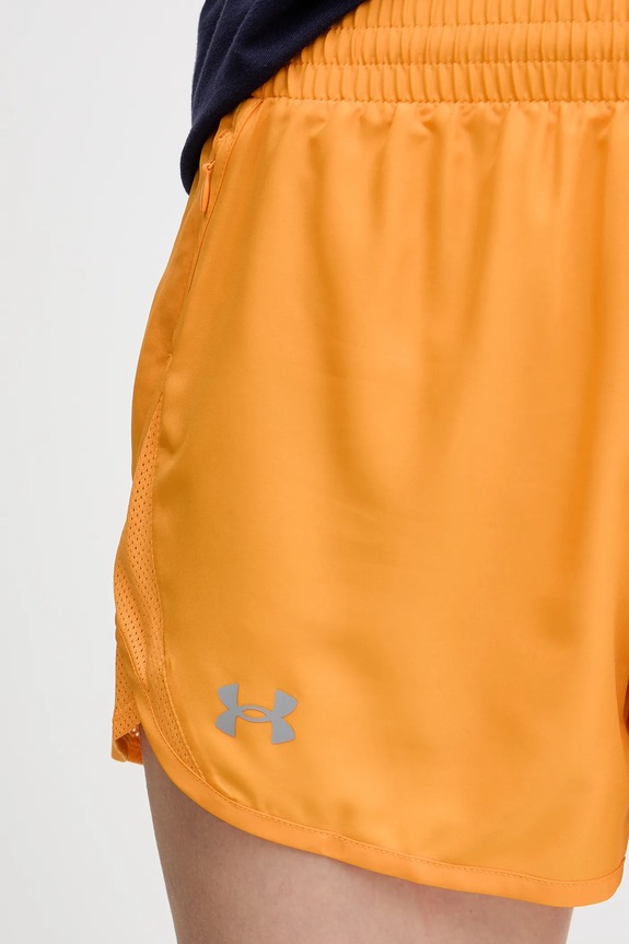 Under Armour sportovní šortky dámské Fly By 1382438 oranžová