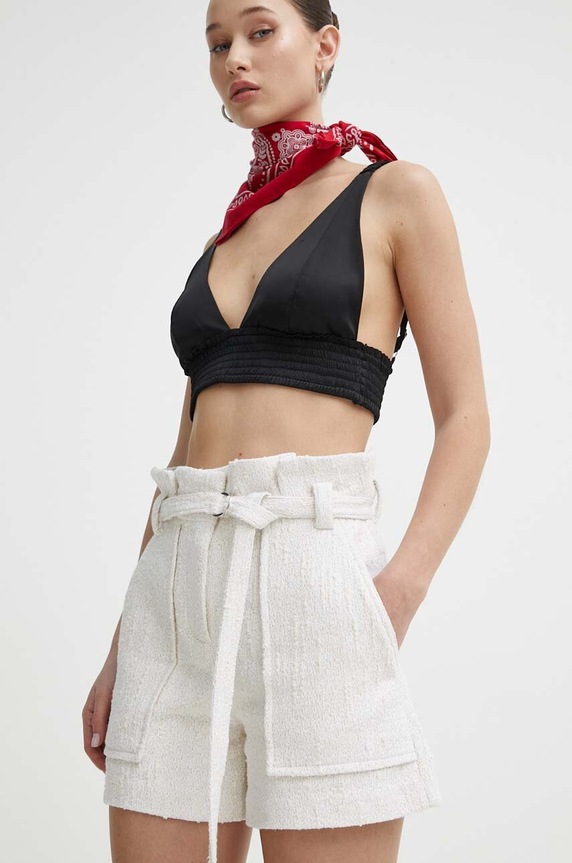 IRO pantaloni scurti tricotaj bej WM30VANAY