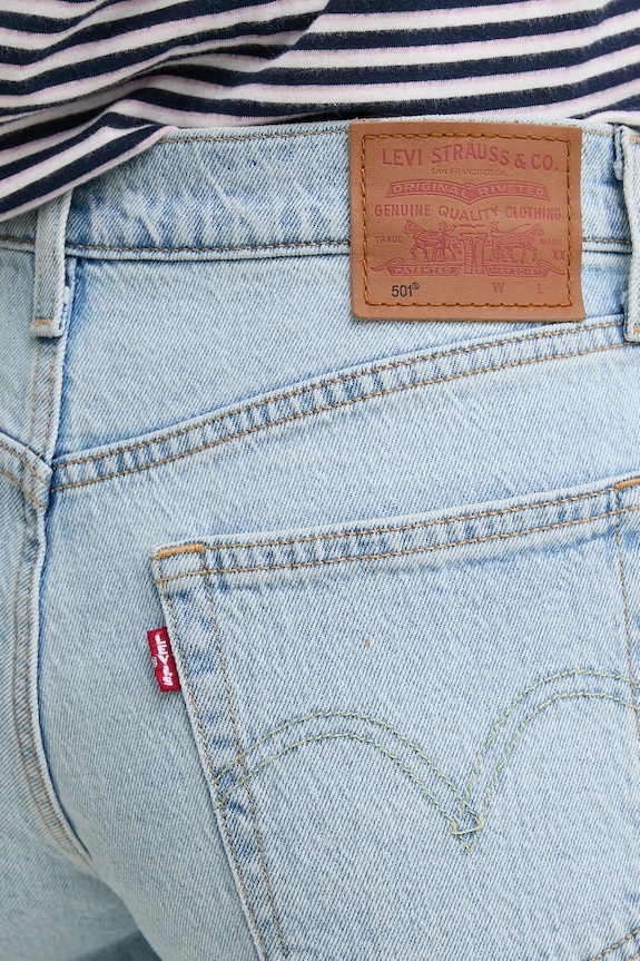 Rifľové krátke nohavice Levi's modrá 29961