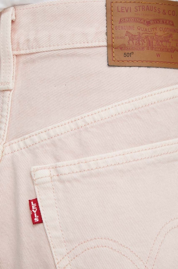 Levi's pantaloni scurti jeans roz 56327