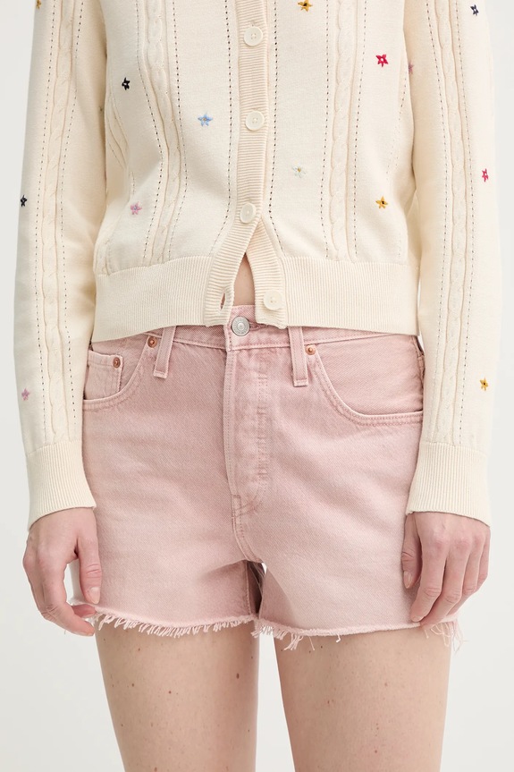 Τζιν σορτς Levi's ροζ 56327