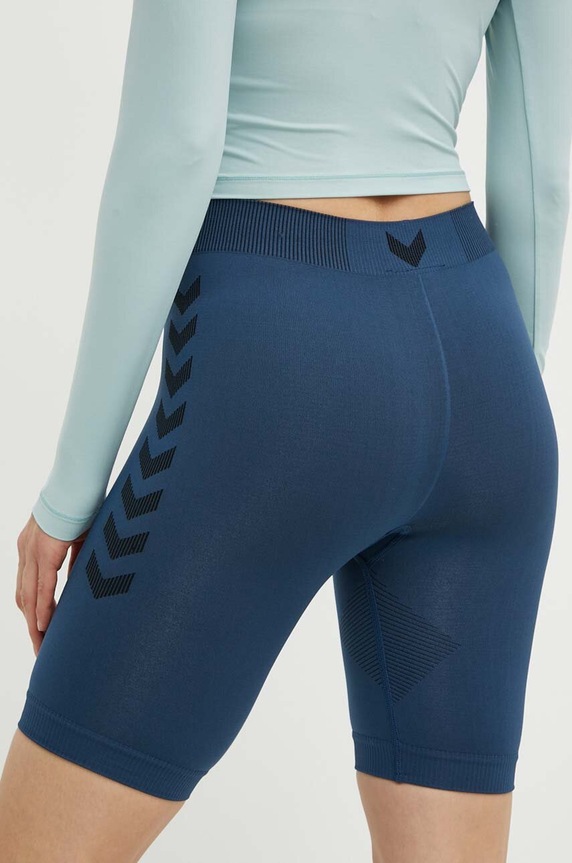 Oblečení Tréninkové šortky Hummel First Seamless 212556 modrá