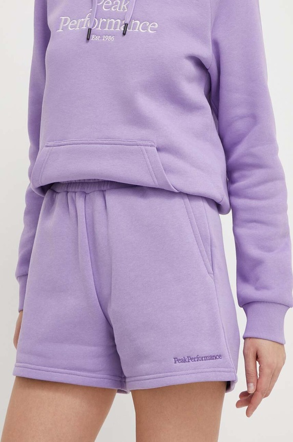 Peak Performance pantaloncini alta violetto G79572