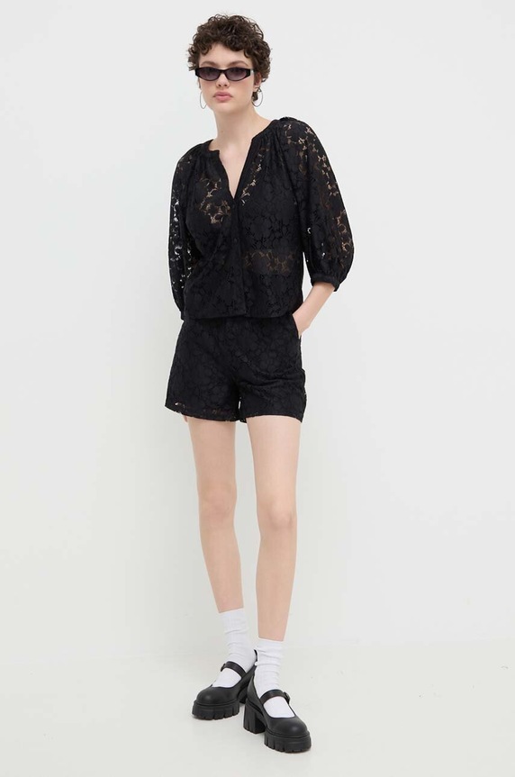 Šortky Desigual LACE 24SWPW21 čierna SS24