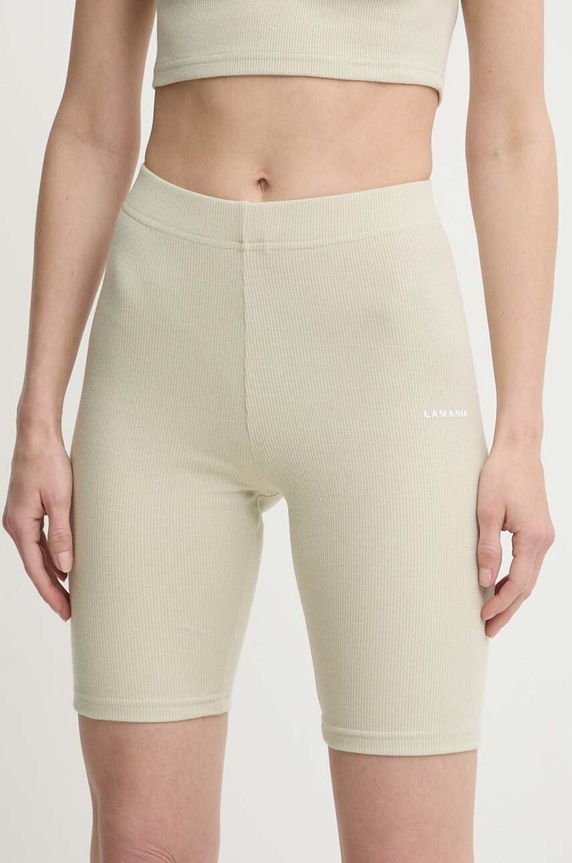 La Mania pantaloni scurti LIMI tricotaj verde LIMI