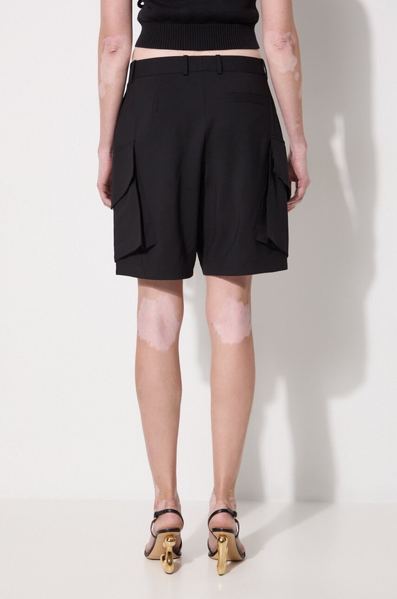 Odzież JW Anderson szorty wełniane Cargo Tailored Shorts SR0094.PG1321.999 czarny