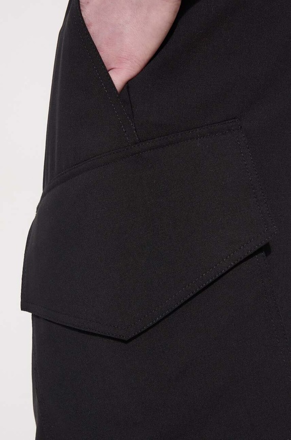 JW Anderson szorty wełniane Cargo Tailored Shorts SR0094.PG1321.999 czarny