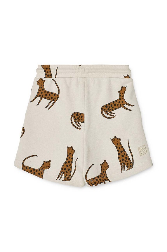 Κοριτσίστικα Παιδικό βαμβακερό σορτς Liewood Gram Printed Sweatshorts LW17097 μπεζ