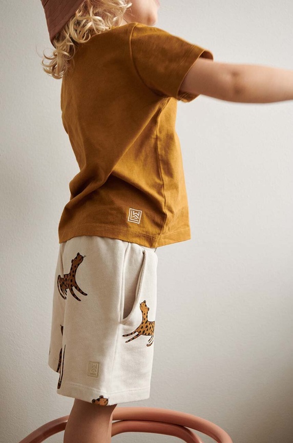 Παιδικό βαμβακερό σορτς Liewood Gram Printed Sweatshorts LW17097