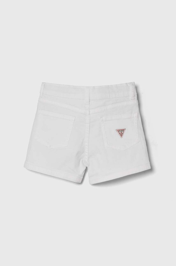 Guess pantaloni scurti din denim pentru copii J4RD19.WE620.PPYH alb SS24