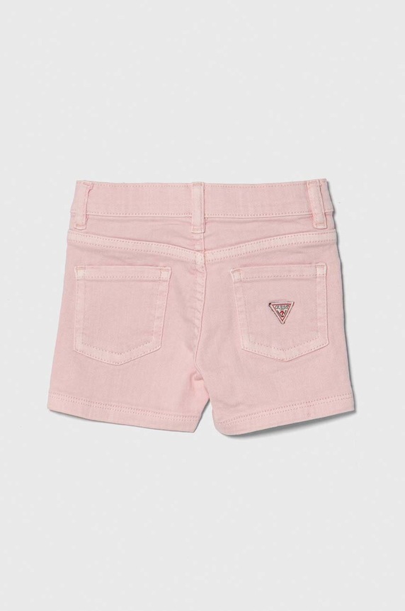 Guess szorty jeansowe dziecięce K4RD07.WE620.PPYH różowy AA00