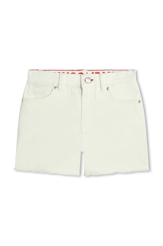 HUGO szorty jeansowe dziecięce G00072.156.162 beżowy SS24