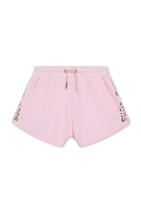 Детски памучен къс панталон Michael Kors R30115.114.150 розов SS24