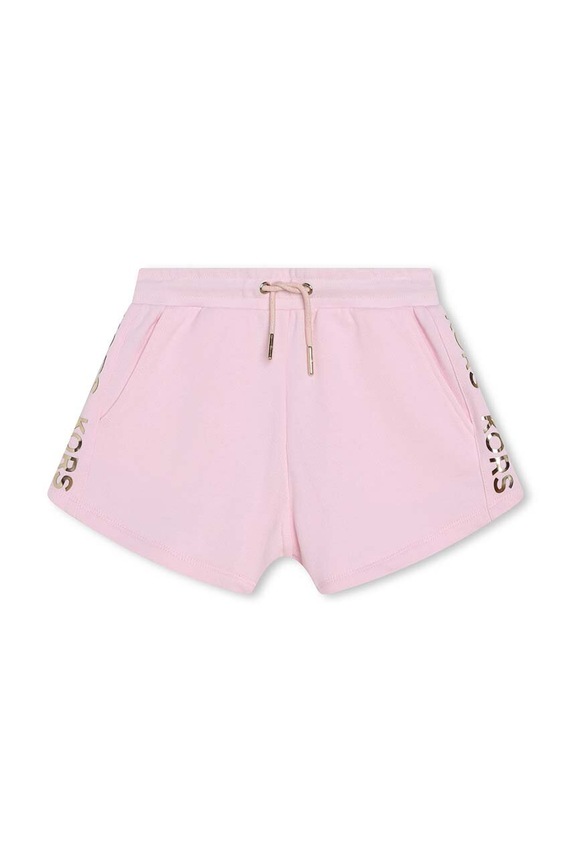 Детски памучен къс панталон Michael Kors R30115.114.150 розов SS24