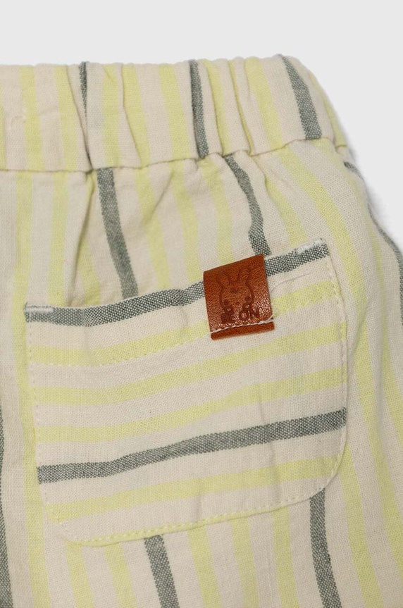 Fete United Colors of Benetton pantaloni scurti copii 4OTBA900S.W.Seasonal galben