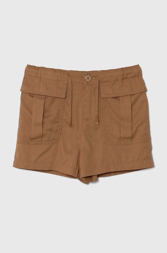 Dětské kraťasy United Colors of Benetton látka hnědá 4SEXC902W.G.Seasonal