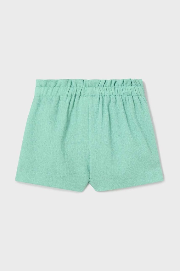 Dětské bavlněné šortky Mayoral 1226.4C.Baby.PPYH tyrkysová SS24