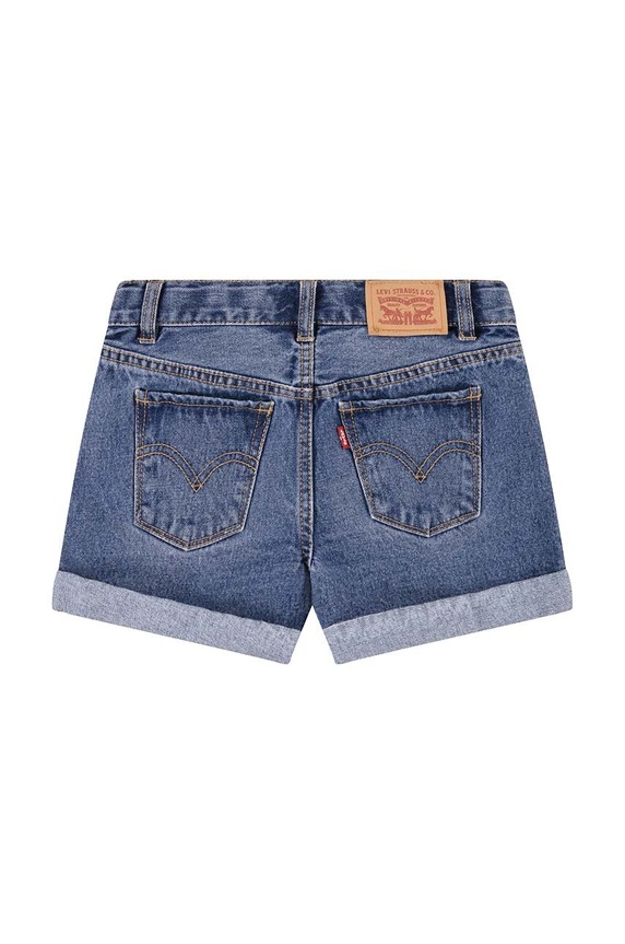 Детски дънков къс панталон Levi's 3EK075 син SS24