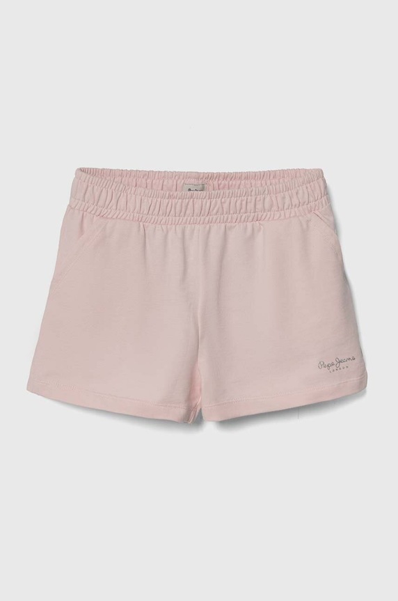 Παιδικό βαμβακερό σορτς Pepe Jeans NERISSA casual ροζ PG800854