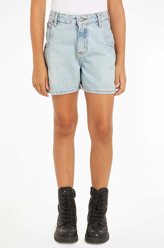 Παιδικό σορτς τζιν Calvin Klein Jeans casual μπλε IG0IG02369.PPYH