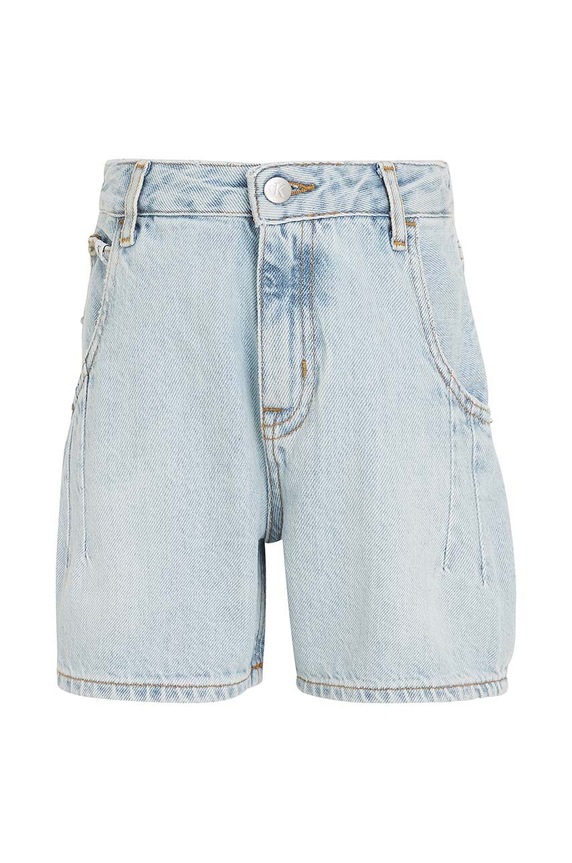 Παιδικό σορτς τζιν Calvin Klein Jeans IG0IG02369.PPYH μπλε SS24