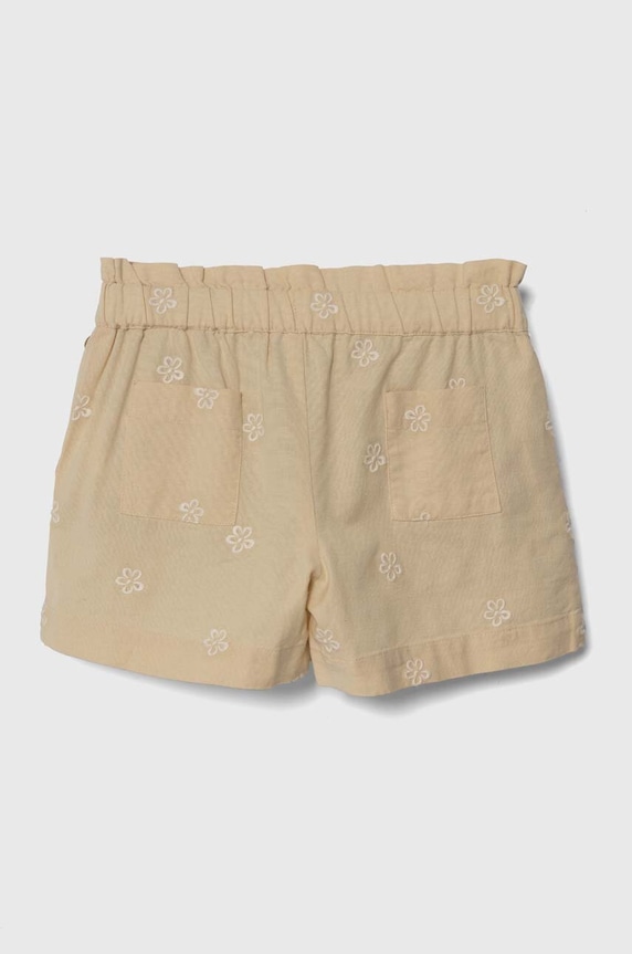 zippy pantaloni scurți din amestec de in pentru copii 3105906401 bej SS24