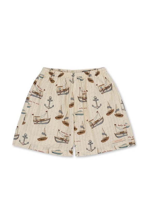 Παιδικό βαμβακερό σορτς Konges Sløjd casual μπεζ KS100052