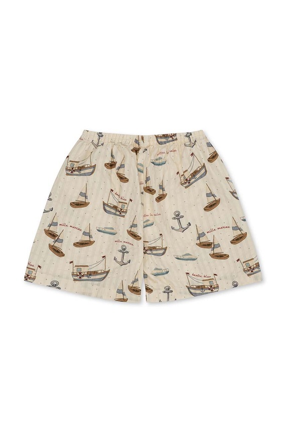 Παιδικό βαμβακερό σορτς Konges Sløjd KS100052 μπεζ SS24