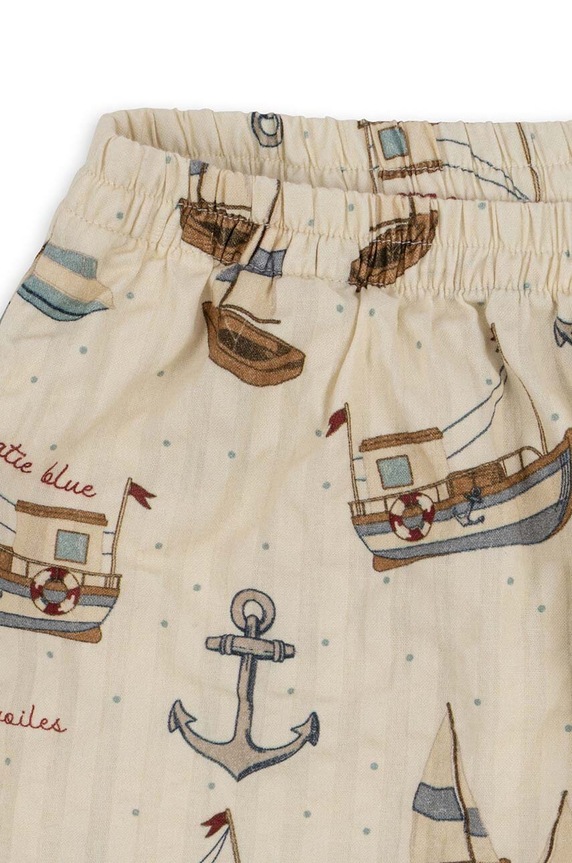 Κοριτσίστικα Παιδικό βαμβακερό σορτς Konges Sløjd KS100052 μπεζ