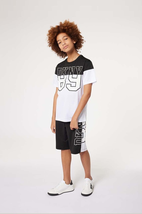 Dětské kraťasy Dkny pletenina černá D60007.126.150