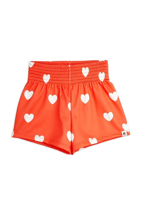 Mini Rodini szorty dziecięce Hearts 2423013642 czerwony SS24