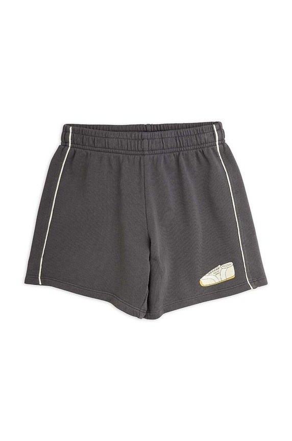 Dětské bavlněné šortky Mini Rodini Jogging pletenina šedá 2423015897