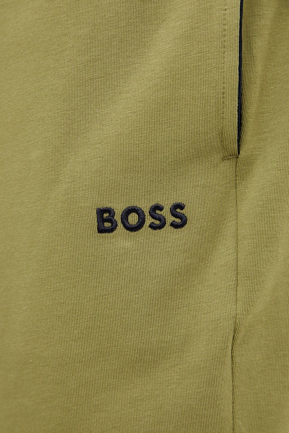 BOSS szorty lounge męskie bawełniane z elastanem Mix&Match Short CW zielony 50515314