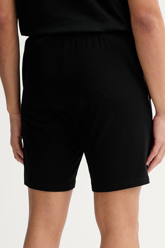 BOSS pantaloni scurți de loungewear bărbătești din bumbac cu elastan 50515314 negru SS26