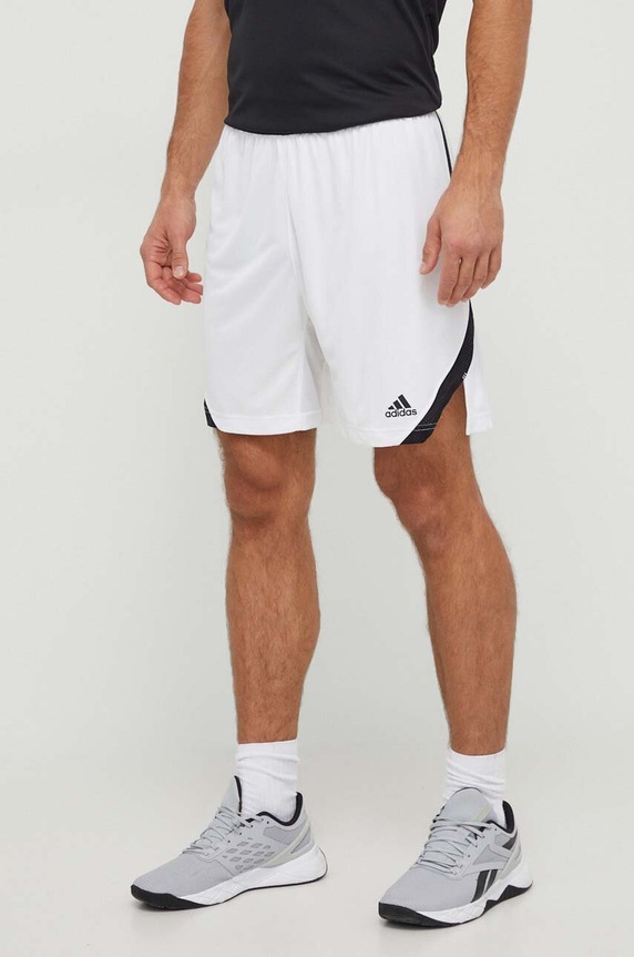 adidas Performance szorty treningowe Icon Squad dzianina biały HI5843
