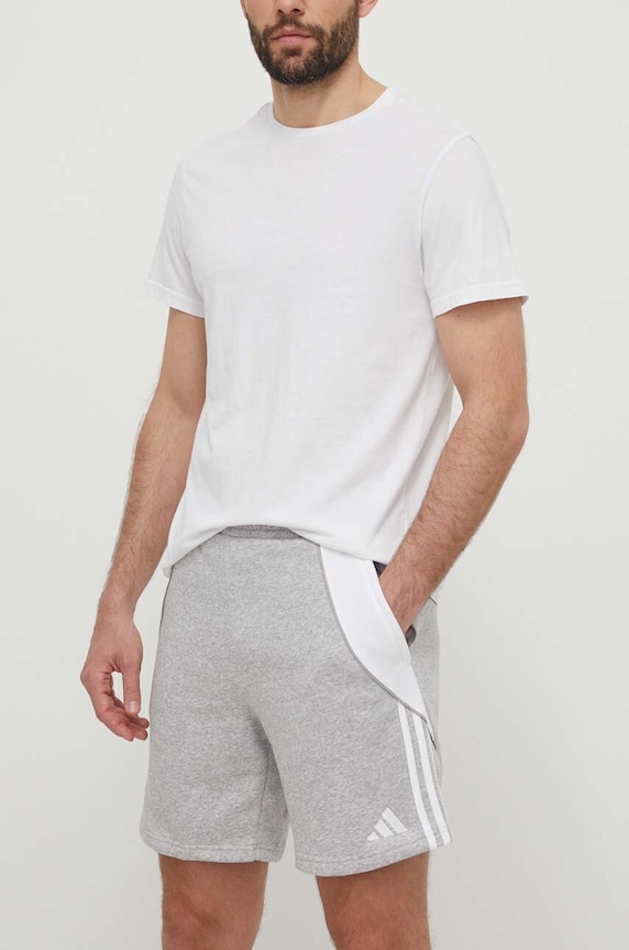 Тренировочные шорты adidas Performance Tiro 24 меланж серый IR9308