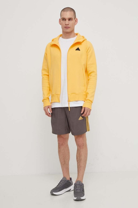 adidas pantaloni scurti IS1394 gri SS24