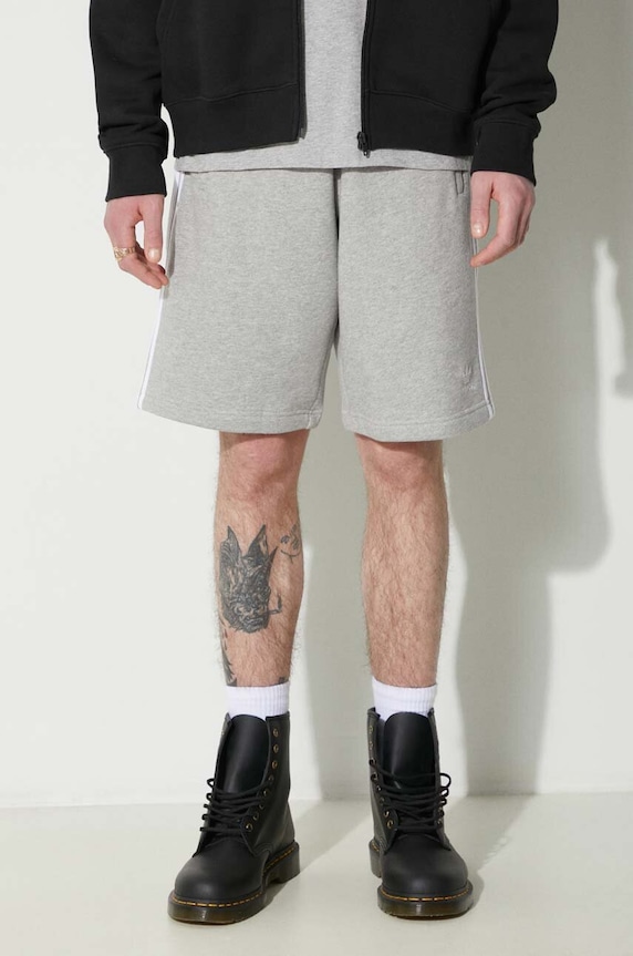 Clothing adidas Originals cotton shorts Adicolor 3-Stripes IU2340 gray