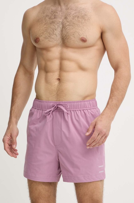 Samsoe Samsoe pantaloncini da bagno MOSES Planet friendly violetto M23100085