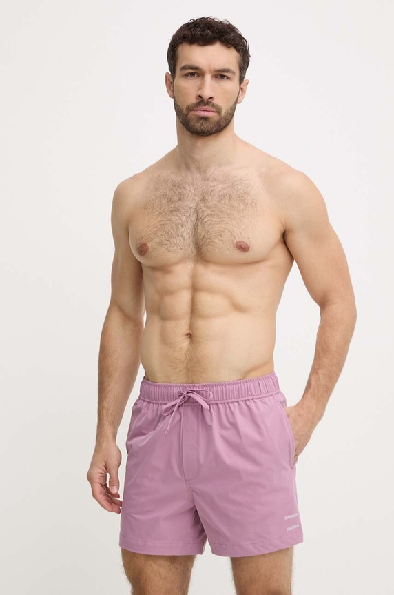 Samsoe Samsoe pantaloncini da bagno MOSES M23100085 violetto SS24
