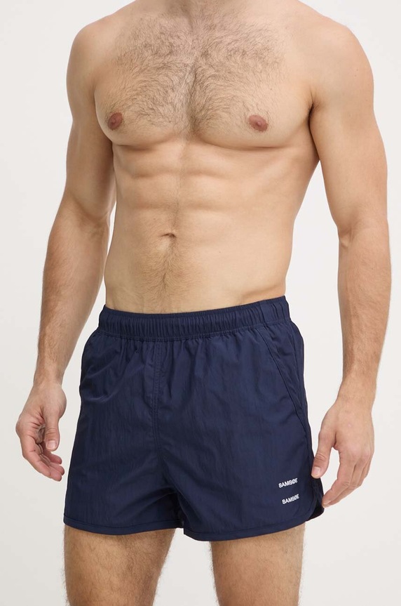Samsoe Samsoe pantaloni scurti de baie JOEL M23100087 bleumarin SS24