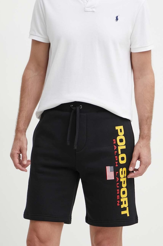 Kraťasy Polo Ralph Lauren pletenina černá 710835767