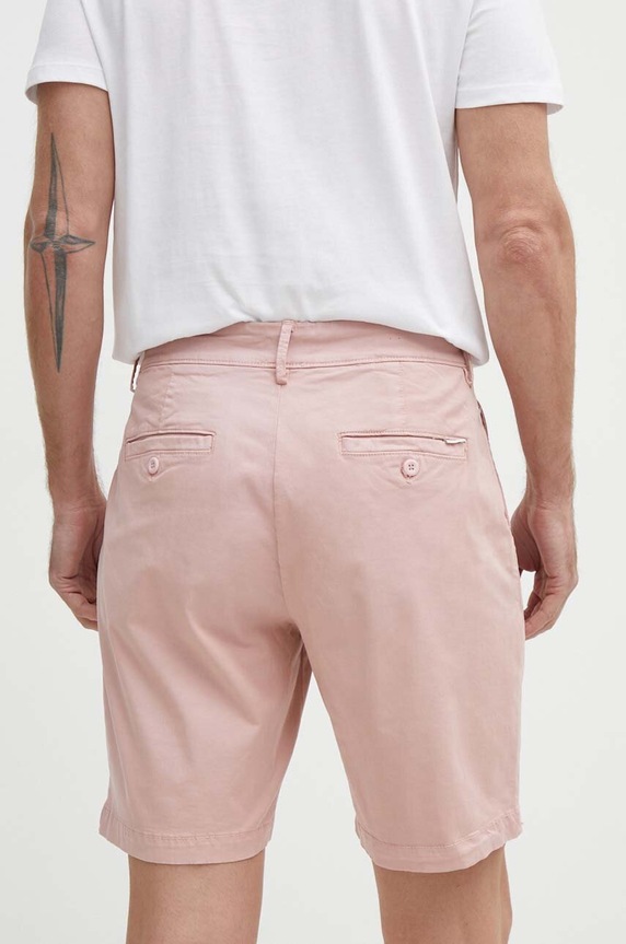 Odzież Pepe Jeans szorty REGULAR CHINO SHORT PM801092 różowy