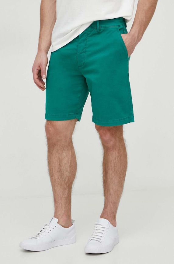 Kraťasy Pepe Jeans REGULAR CHINO SHORT látka zelená PM801092