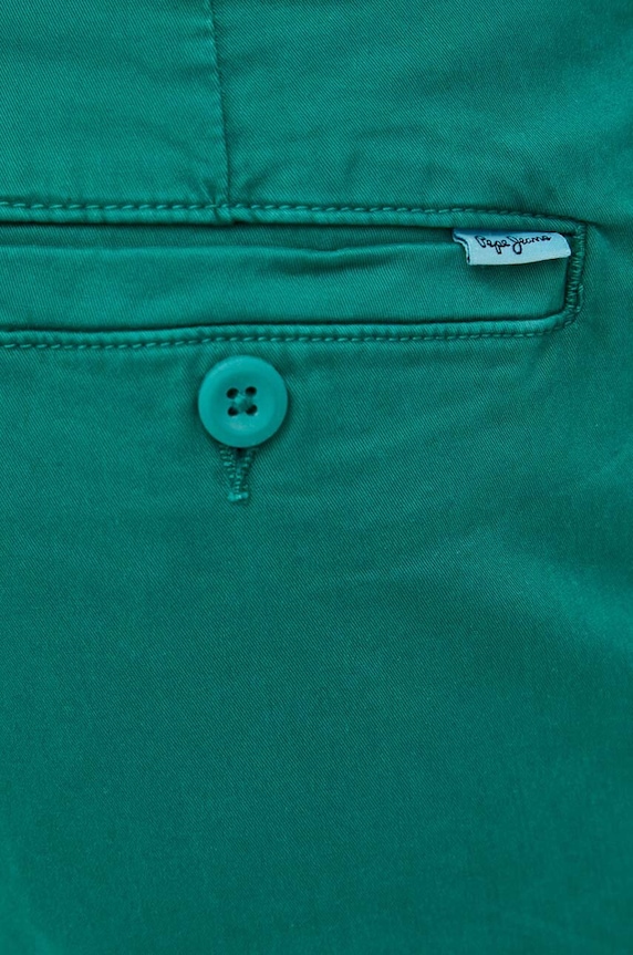 Kraťasy Pepe Jeans REGULAR CHINO SHORT zelená PM801092