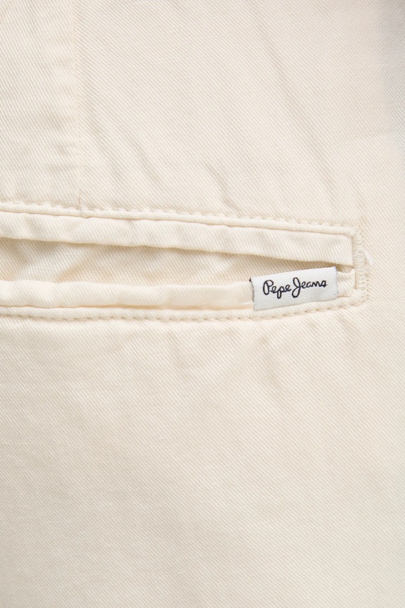 Ľanové šortky Pepe Jeans RELAXED LINEN SMART SHORTS béžová PM801093