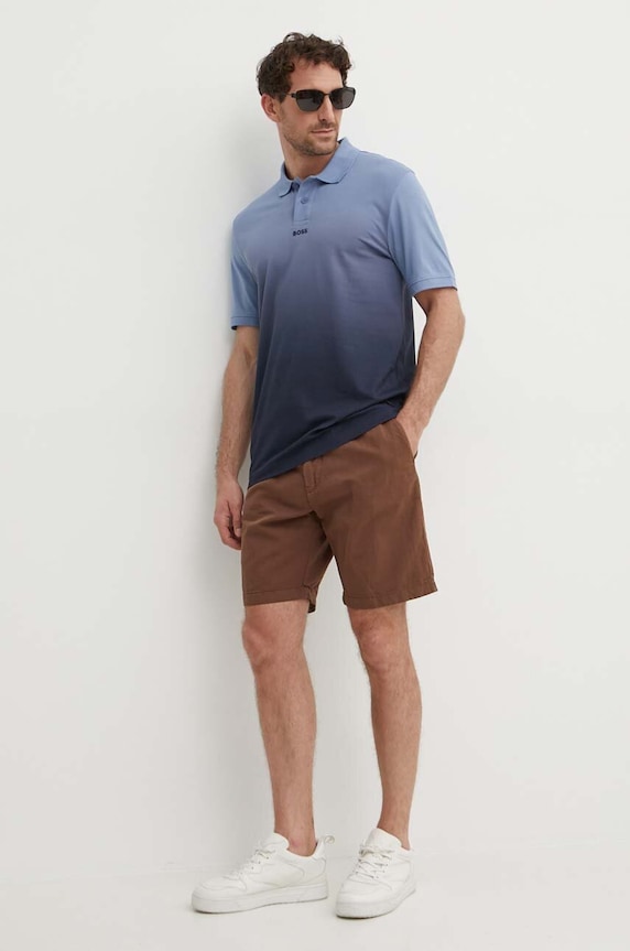 Pepe Jeans szorty lniane RELAXED LINEN SMART SHORTS PM801093 brązowy SS25